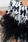 Perfectly Tied 3/4 Sleeve Tutu Leotard - Aaria Tees Aaria Tees