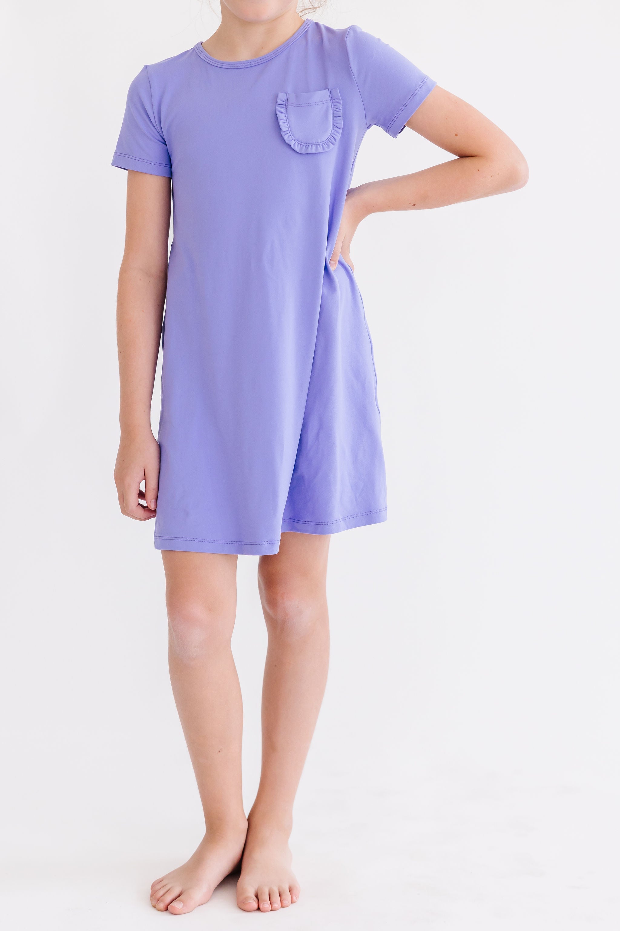 Periwinkle T-Shirt Dress - Aaria Tees Aaria Tees
