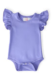 Periwinkle S/S Flutter Bodysuit - Aaria Tees Aaria Tees
