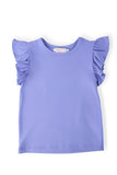 Periwinkle S/S Ruffle Tee - Aaria Tees Aaria Tees
