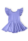 Periwinkle S/S Twirl Leotard - Aaria Tees Aaria Tees
