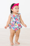 Petal Paradise Ruffle Cross Back Romper - Aaria Tees Aaria Tees