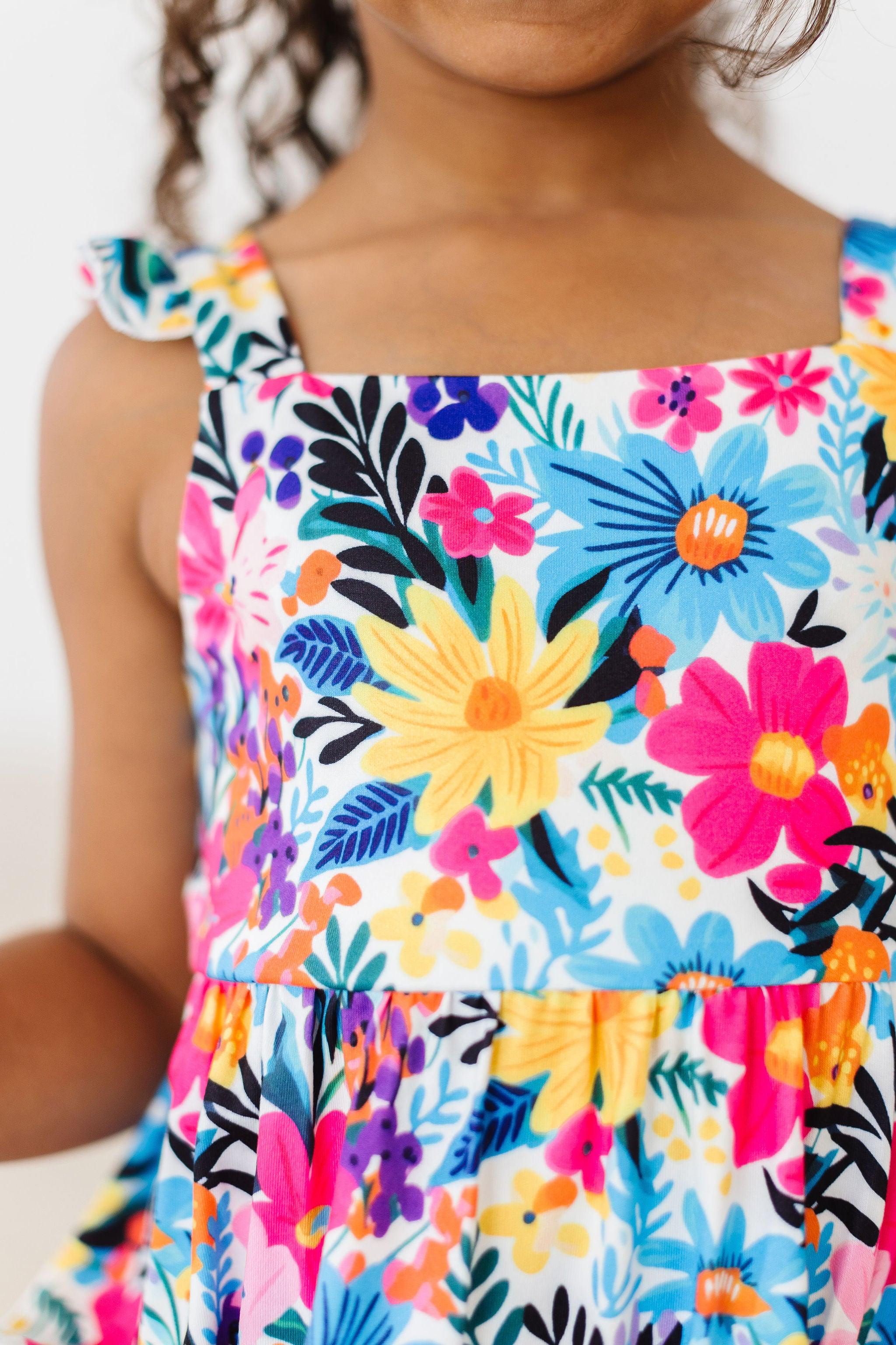 Petal Paradise Ruffle Maxi Dress - Aaria Tees Aaria Tees