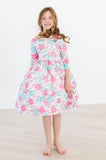SALE Petal Perfection 3/4 Sleeve Pocket Twirl Dress - Aaria Tees Aaria Tees