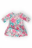 SALE Petal Perfection 3/4 Sleeve Twirl Bodysuit - Aaria Tees Aaria Tees
