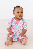 SALE Petal Perfection 3/4 Sleeve Twirl Bodysuit - Aaria Tees Aaria Tees