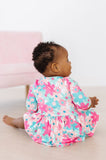 SALE Petal Perfection 3/4 Sleeve Twirl Bodysuit - Aaria Tees Aaria Tees