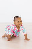 SALE Petal Perfection 3/4 Sleeve Twirl Bodysuit - Aaria Tees Aaria Tees