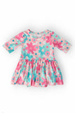 SALE Petal Perfection 3/4 Sleeve Twirl Bodysuit - Aaria Tees Aaria Tees