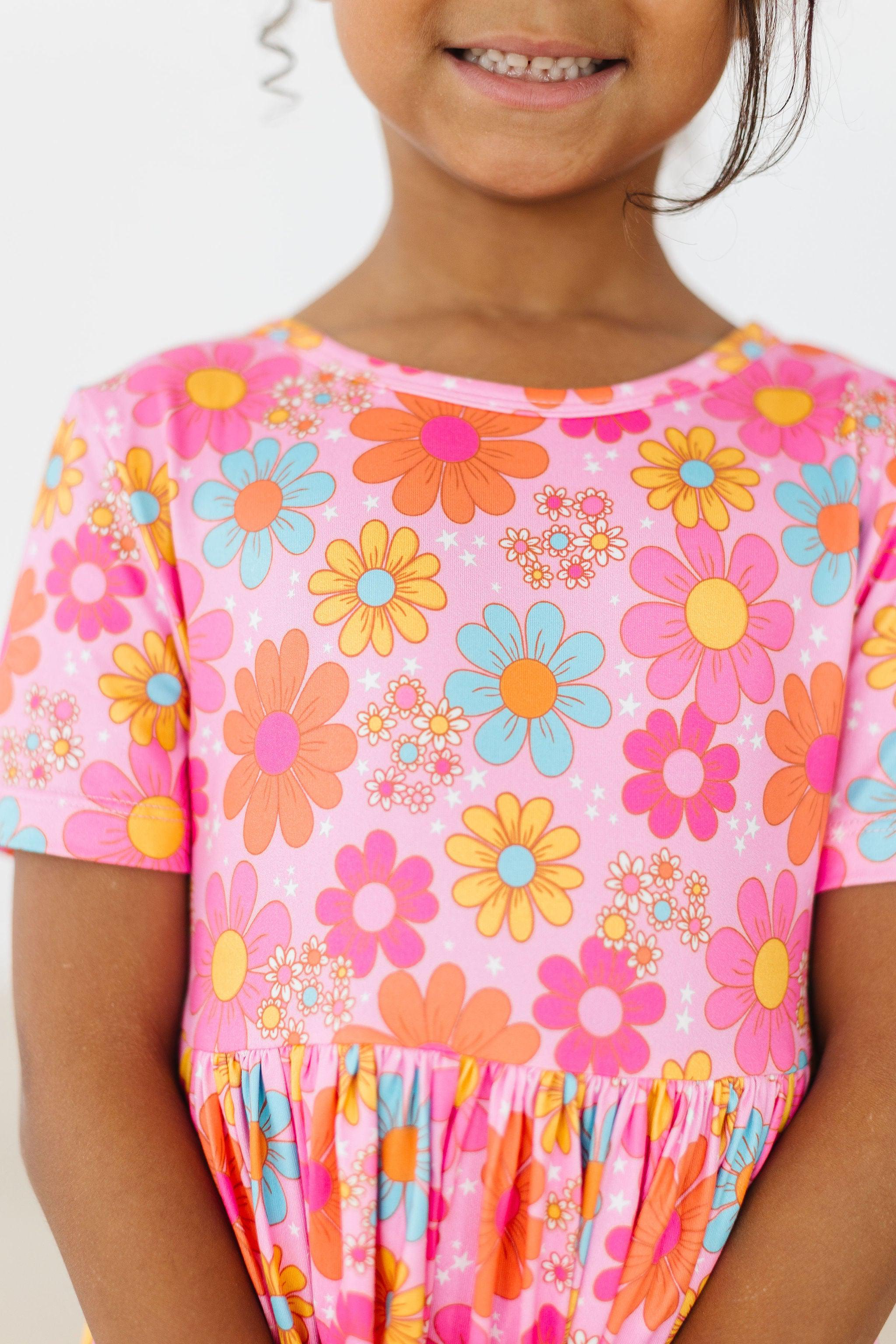 Petal Pop S/S Pocket Twirl Dress - Aaria Tees Aaria Tees