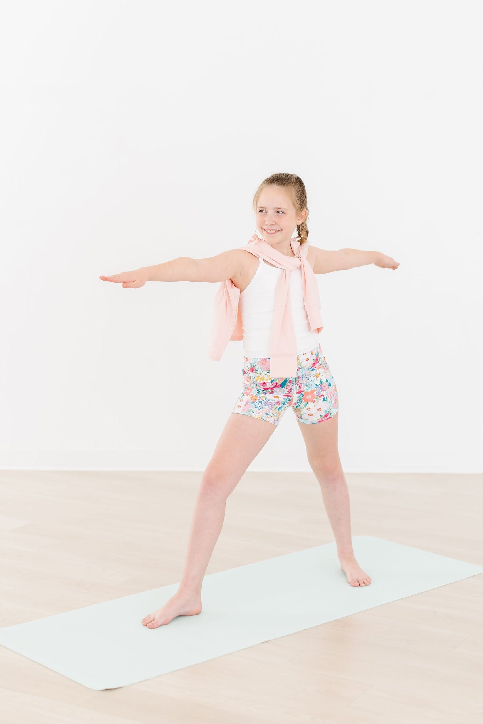 SALE Petal Power Active Shorty Shorts - Aaria Tees Aaria Tees