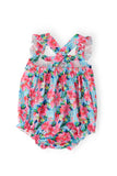 Petals in Paradise Ruffle Cross Back Romper - Aaria Tees Aaria Tees