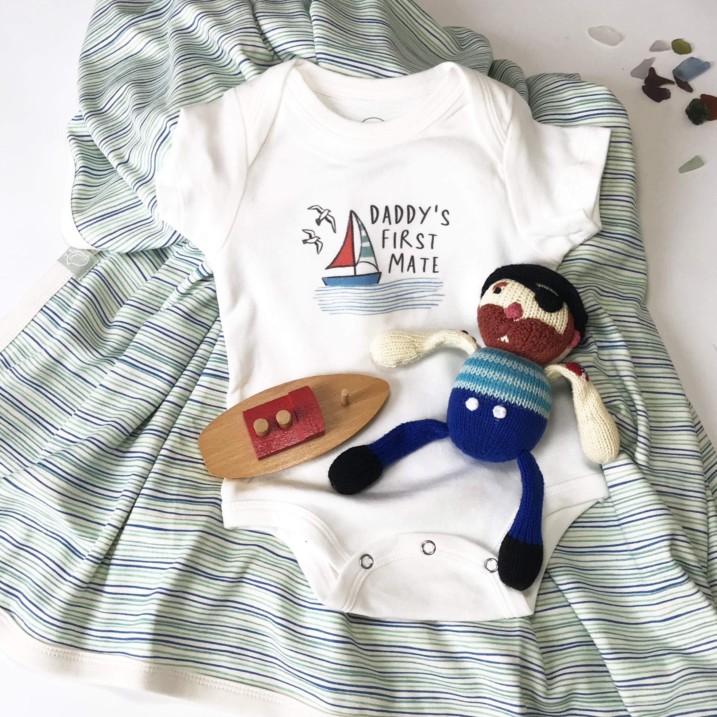 graphic bodysuit | daddy's first mate - Aaria Tees Aaria Tees