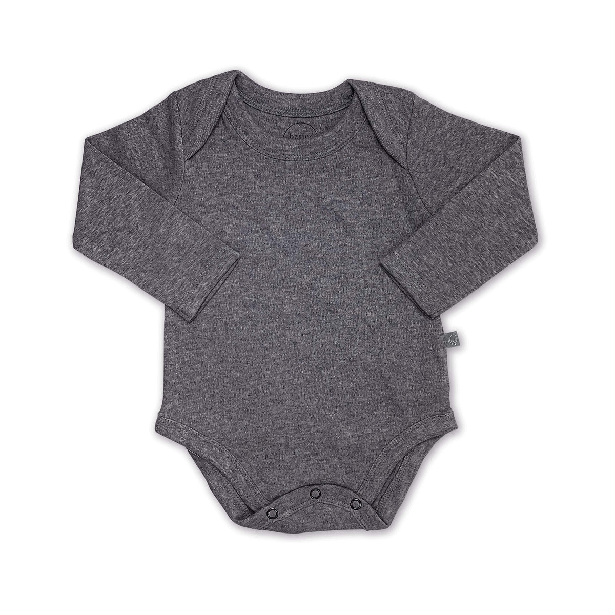 basics long bodysuit | charcoal - Aaria Tees