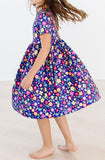 Pick a Posy S/S Pocket Twirl Dress - Aaria Tees Aaria Tees