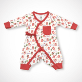 Pika Kimono Long Sleeve Romper | Organic Pima Cotton - Aaria Tees Aaria Tees