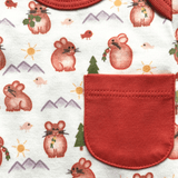 Pika Long Sleeve Bodysuit and Pant | Organic Pima Cotton - Aaria Tees Aaria Tees