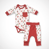 Pika Long Sleeve Bodysuit and Pant | Organic Pima Cotton - Aaria Tees Aaria Tees