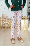 Pink Christmas Leggings - Aaria Tees Aaria Tees