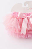 Pink & Gold Glitter Ruffle Tutu Bloomer - Aaria Tees Aaria Tees