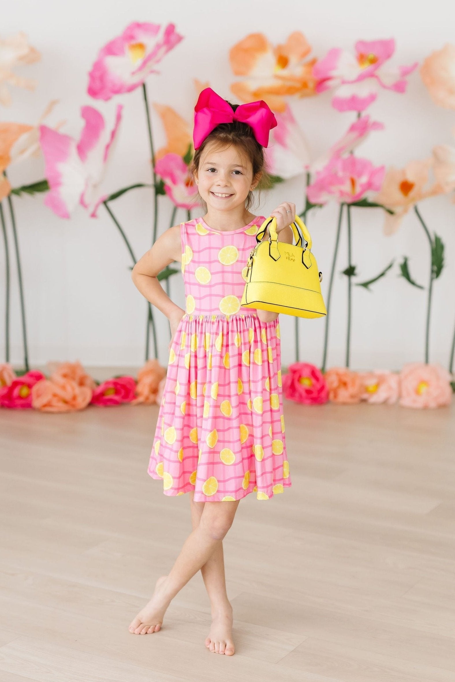 Pink Lemonade Tank Twirl Dress - Aaria Tees Aaria Tees