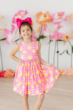 Pink Lemonade Tank Twirl Dress - Aaria Tees Aaria Tees