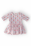Pink Nutcracker 3/4 Sleeve Twirl Bodysuit - Aaria Tees Aaria Tees