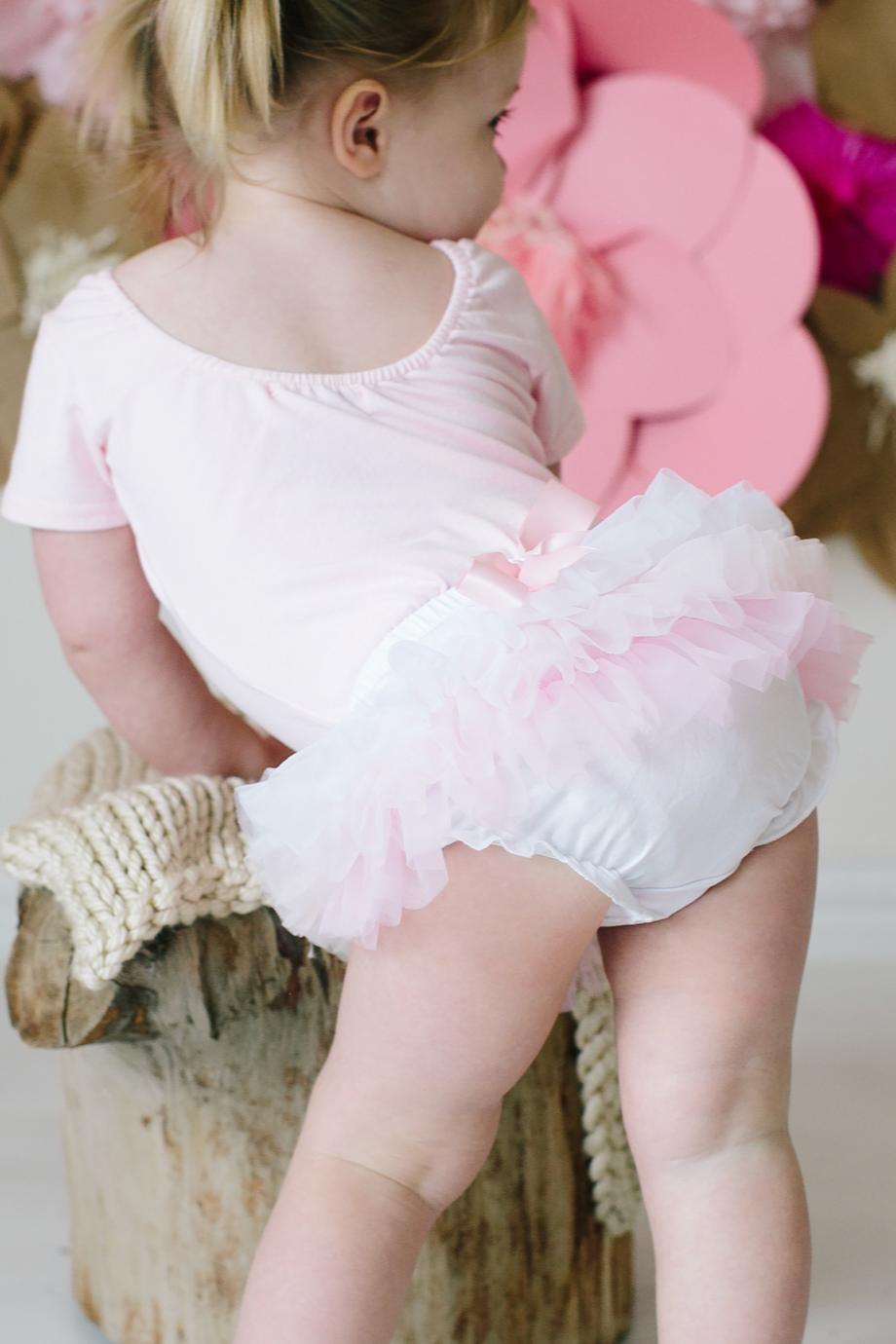 Pink Ombre Ruffle Tutu Bloomer - Aaria Tees Aaria Tees