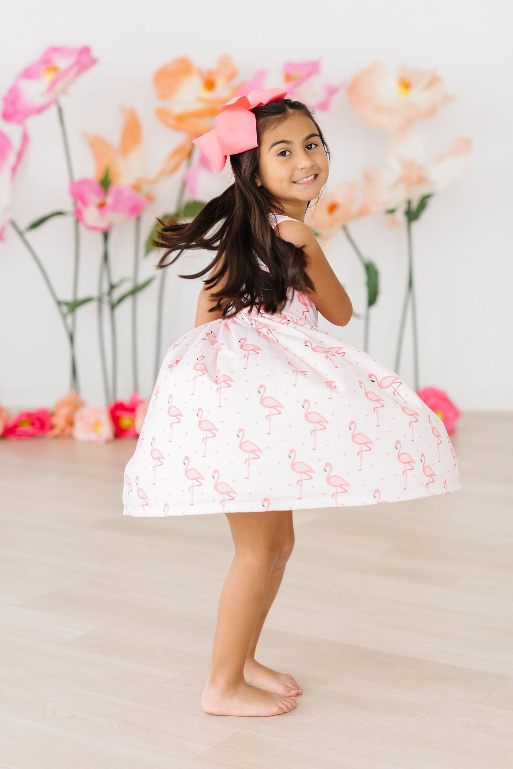Pink Paradise Tank Twirl Dress - Aaria Tees Aaria Tees