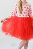 Pink Peppermint L/S Tutu Dress - Aaria Tees Aaria Tees