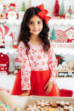Pink Peppermint L/S Tutu Dress - Aaria Tees Aaria Tees