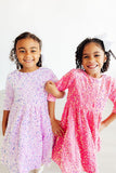Pink Velvet Sequin Dress - Aaria Tees Aaria Tees