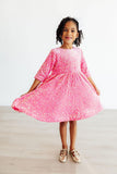 Pink Velvet Sequin Dress - Aaria Tees Aaria Tees