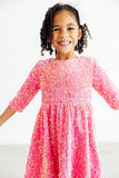 Pink Velvet Sequin Dress - Aaria Tees Aaria Tees