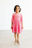 Pink Velvet Sequin Dress - Aaria Tees Aaria Tees