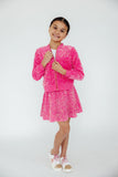 Pink Velvet Sequin Jacket - Aaria Tees Aaria Tees