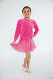 Pink Velvet Sequin Twirl Skort - Aaria Tees Aaria Tees