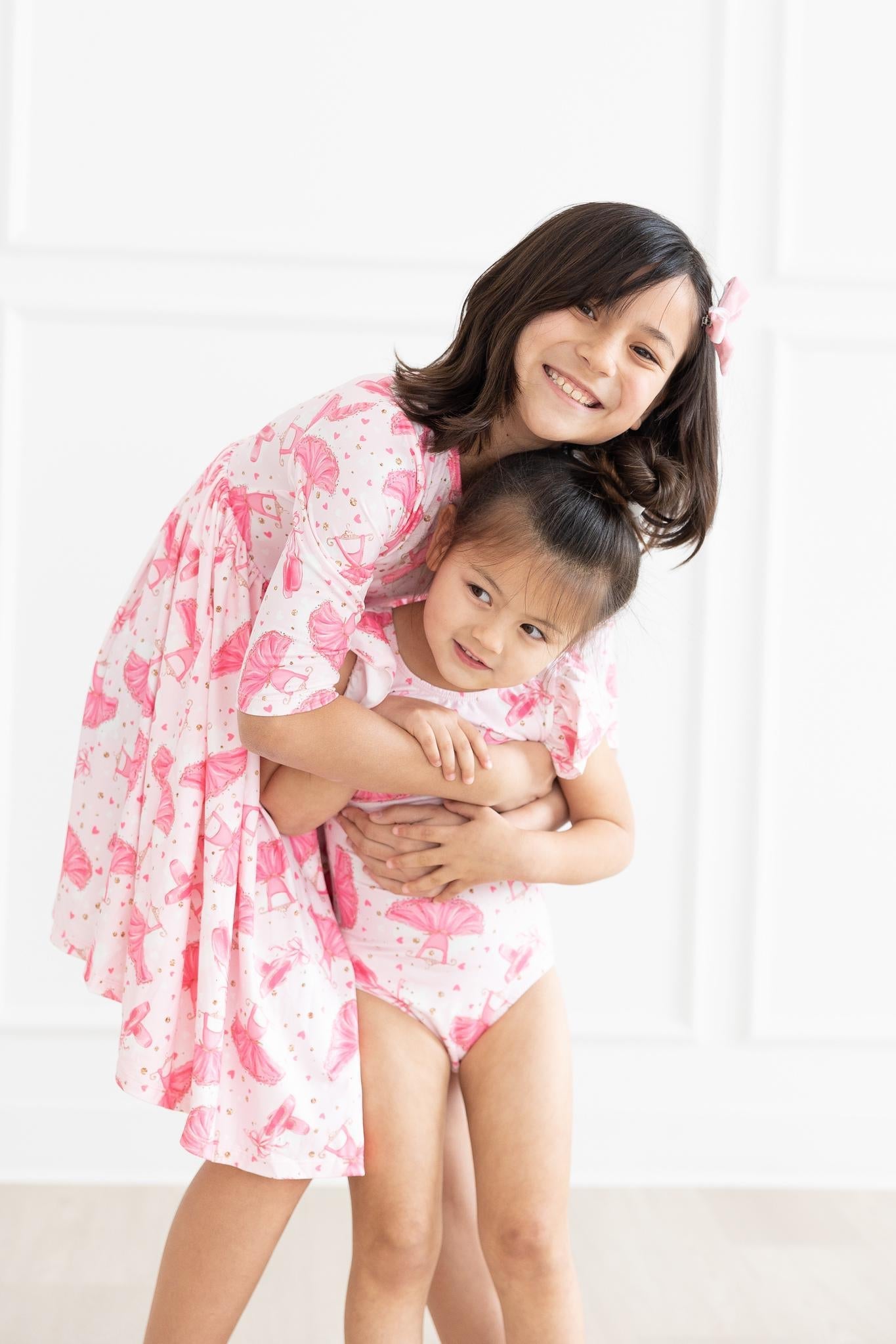 Pirouette 3/4 Sleeve Pocket Twirl Dress - Aaria Tees Aaria Tees
