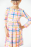 Plaid About You L/S Pocket Twirl Dress - Aaria Tees Aaria Tees