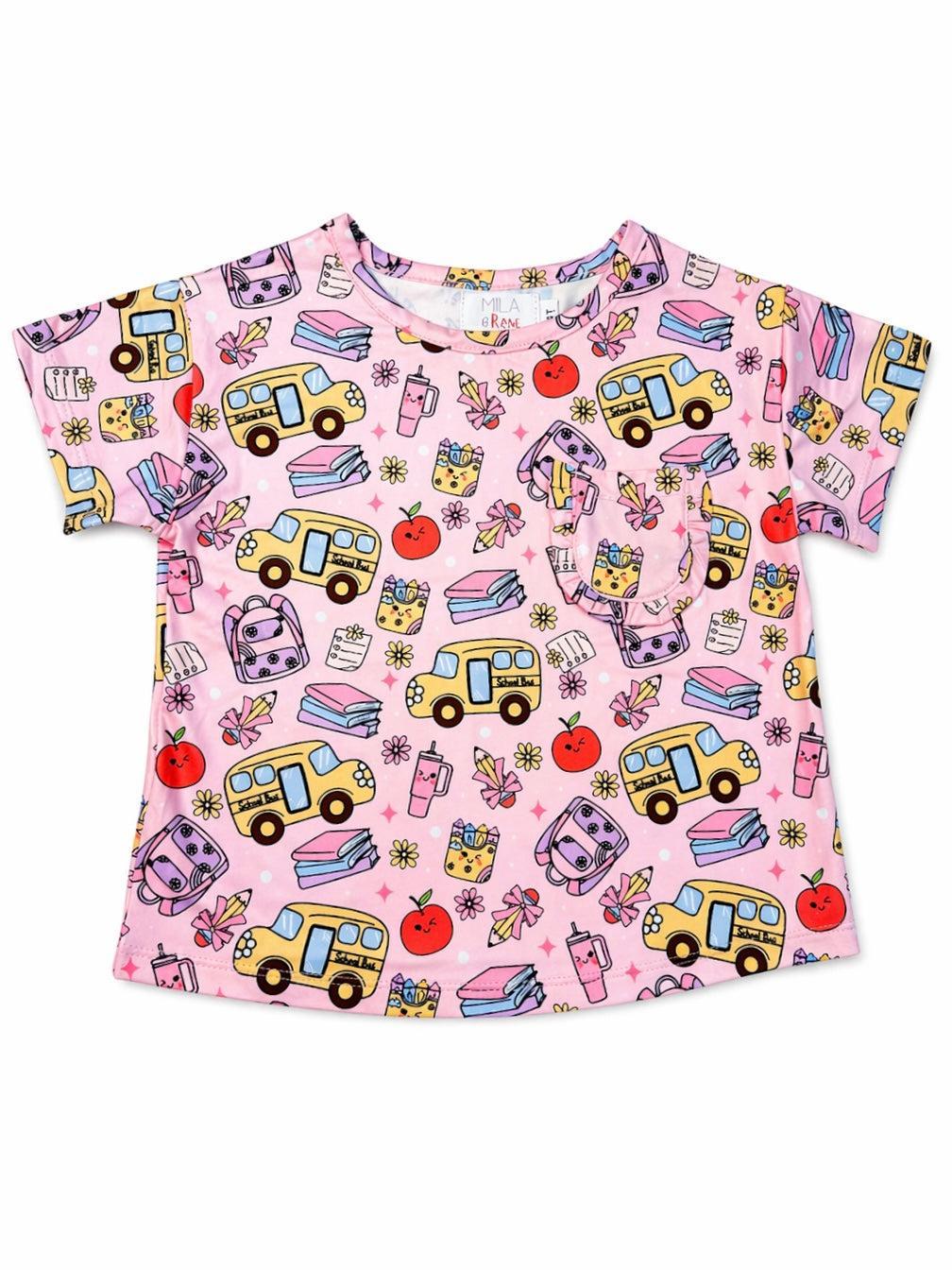 Playground Princess S/S Ruffle Pocket Tee - Aaria Tees Aaria Tees