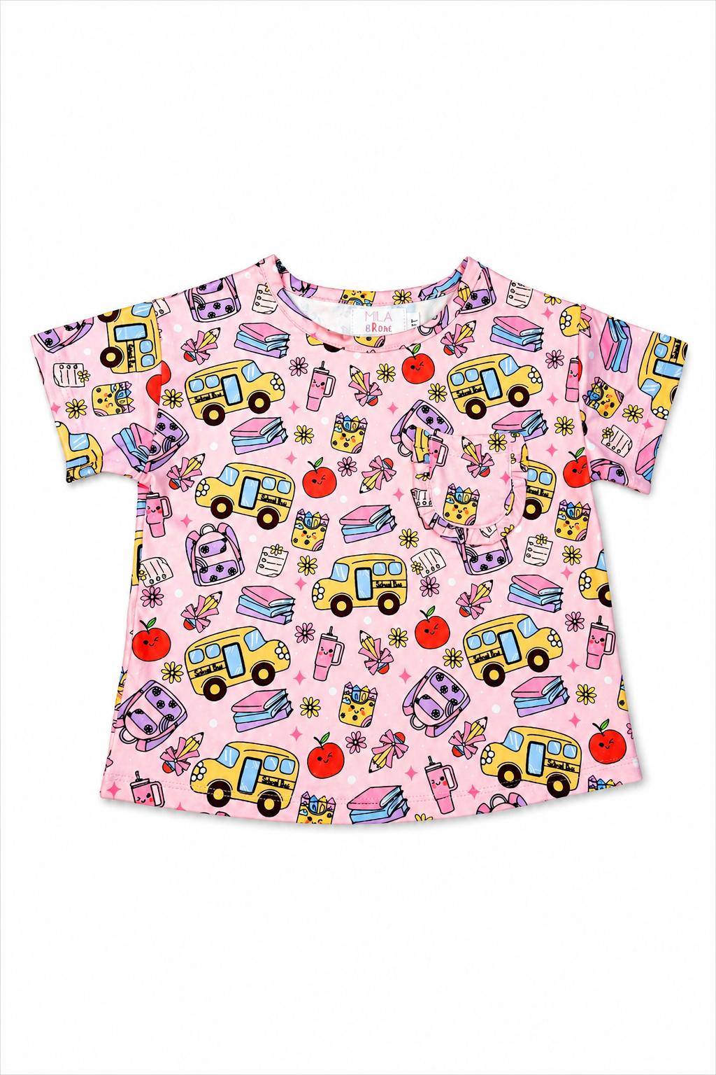 Playground Princess S/S Ruffle Pocket Tee - Aaria Tees Aaria Tees