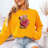 Plush Teddy Valentine Sweatshirt – Furry Look 3D Print Sweater - Aaria Tees Aaria Tees