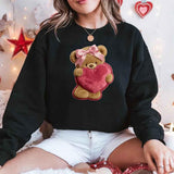 Plush Teddy Valentine Sweatshirt – Furry Look 3D Print Sweater - Aaria Tees Aaria Tees