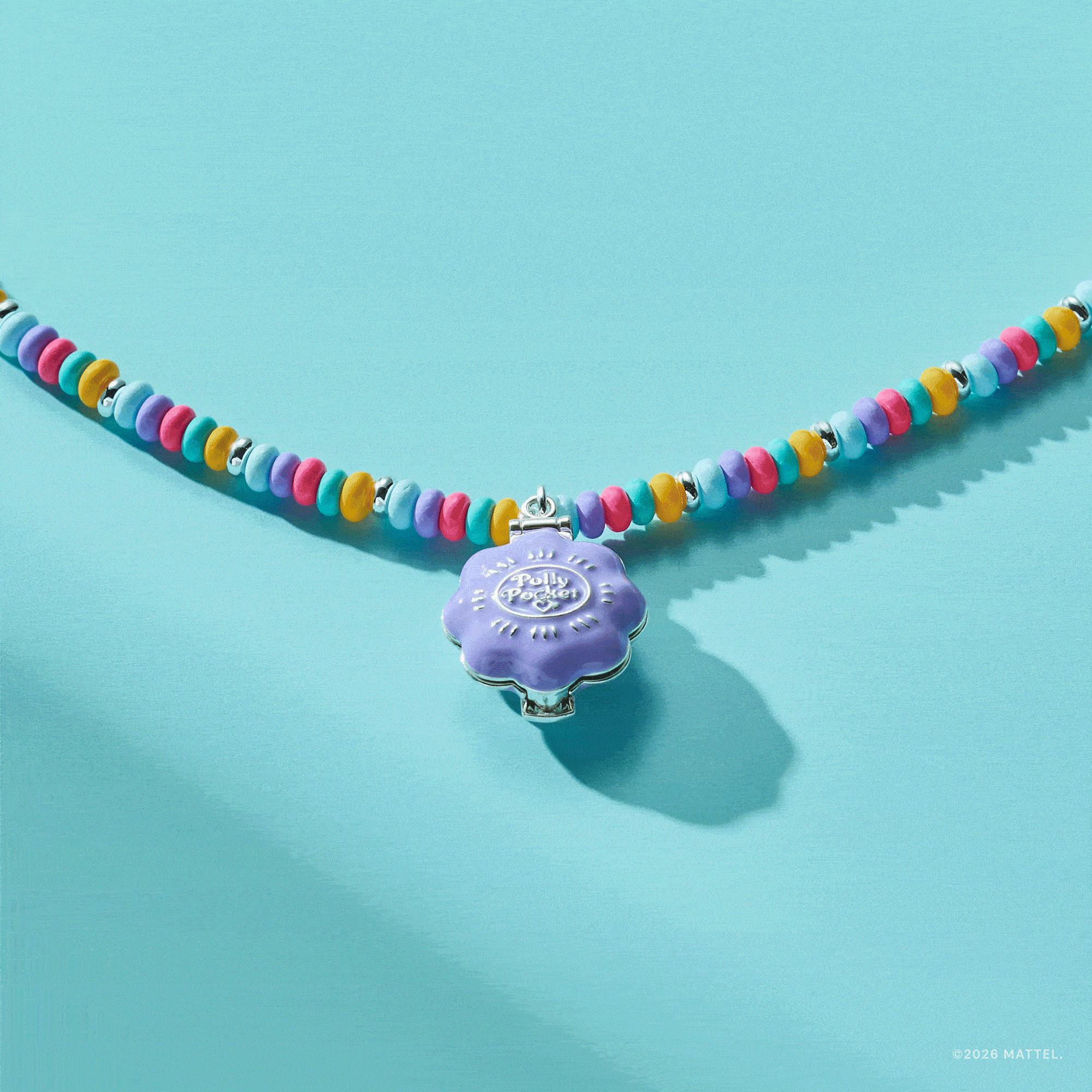 Polly Pocket™ Limited Edition Pool Party Beaded Locket Necklace - Aaria Tees Aaria Tees
