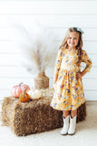 Ponies & Poppies 3/4 Sleeve Pocket Twirl Dress - Aaria Tees Aaria Tees
