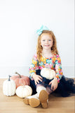 Preppy Patch L/S Tutu Dress - Aaria Tees Aaria Tees