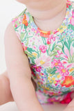 Preppy Petals Pom Pom Romper - Aaria Tees Aaria Tees