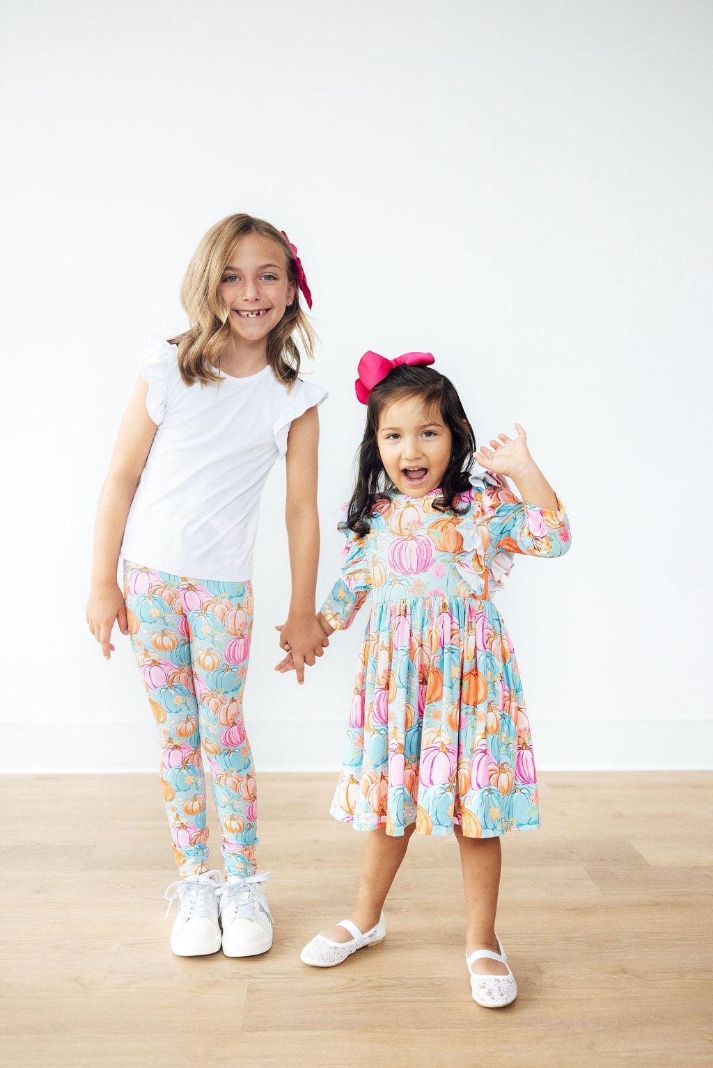 Preppy Pumpkins Leggings - Aaria Tees Aaria Tees