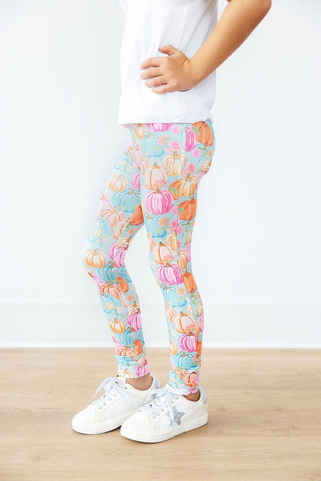 Preppy Pumpkins Leggings - Aaria Tees Aaria Tees