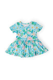 Preppy Daisies S/S Twirl Bodysuit - Aaria Tees Aaria Tees